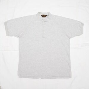 Vintage 1980s 1990s Eddie Bauer Grey Thermal Short Sleeve Henley Size L‎